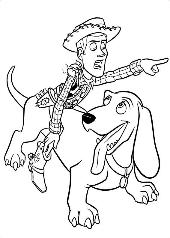 Plansa de colorat cu Toy Story 117 21
